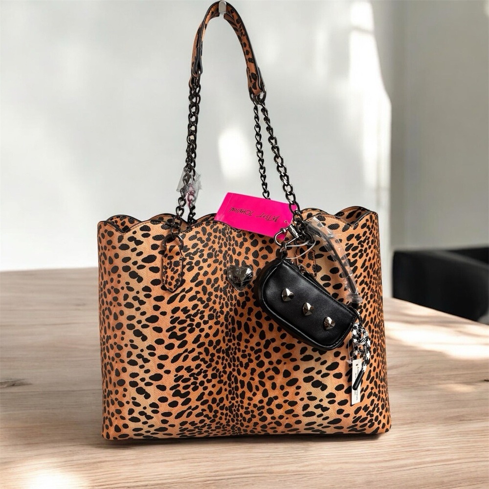 Betsey Johnson Leopard Print Tote - Picture 2 of 11